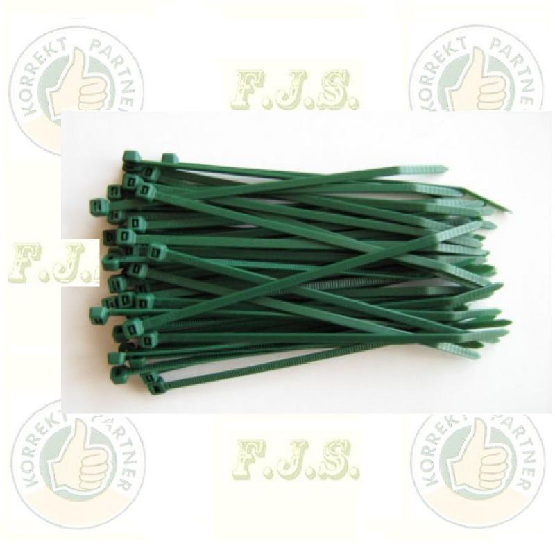 Gyorskötöző 14cm zöld 50db