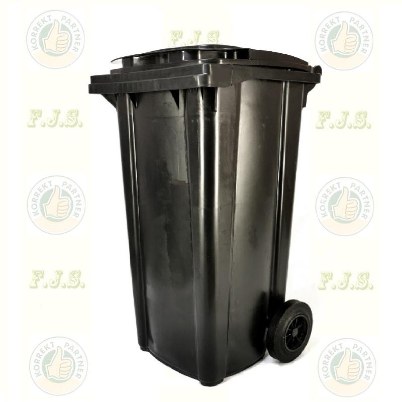 Háztartási kuka 240 L fekete kerekes CE (antracit)