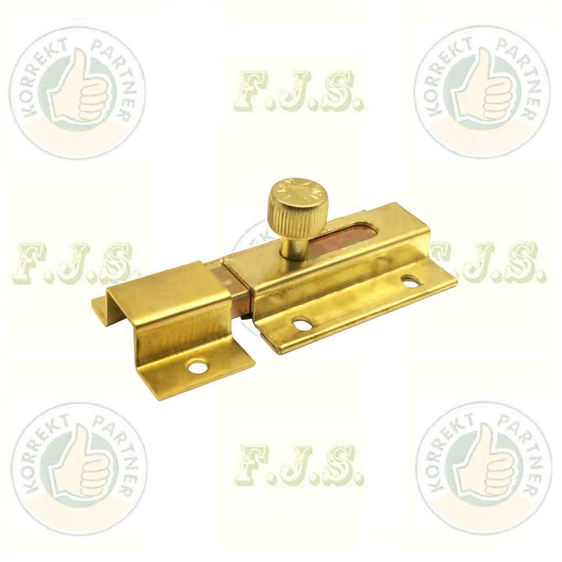 IBFM tolózár rezezett acél 80 mm-es rugós