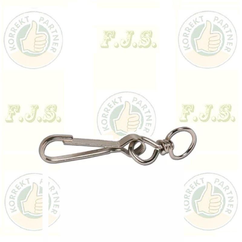 Karabiner lapos forgóval 100mm Horganyzott acél