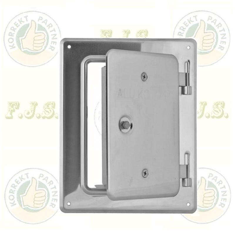 Kéményajtó 120x180mm inox, rozsdamentes (saválló)