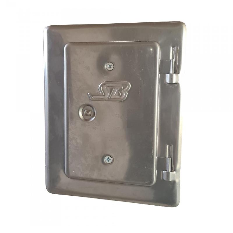 Kéményajtó 120x180mm inox, rozsdamentes (saválló) Stebo