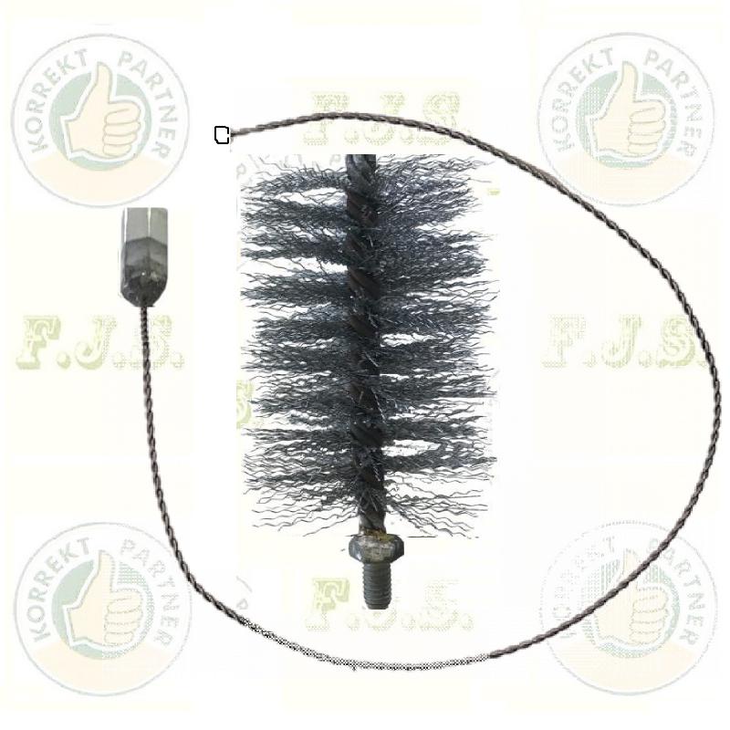 Kéménykefe  Ø150mm 3m M12 cserélhető fejjel Füstcső kefe