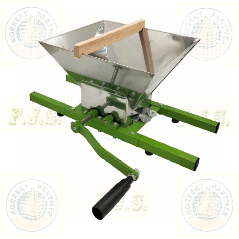 Kézi gyümölcsdaráló garattal 7 L  hordóra, kádra gyümölcsmalom