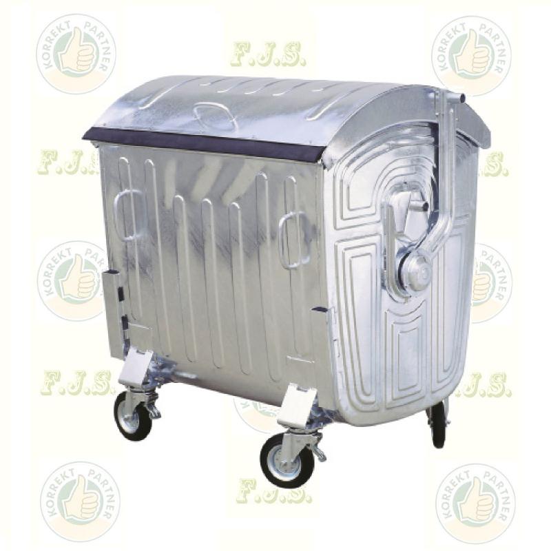 konténer 1100 literes horganyzott acél 1100 l