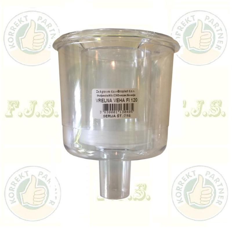 Kotyogó műanyag 14 cm, 120-as (Gumidugó furatos 33/46 mm-hez)