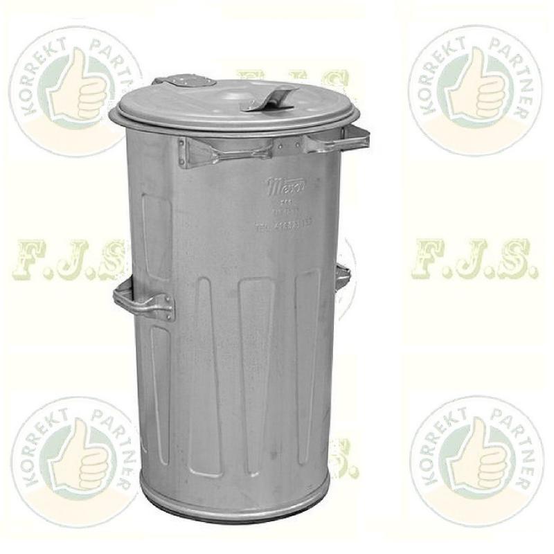 Kuka 110l horganyzott fém Háztartási hulladéktároló CE 110 liter, 1,0 mm falvastagsággal