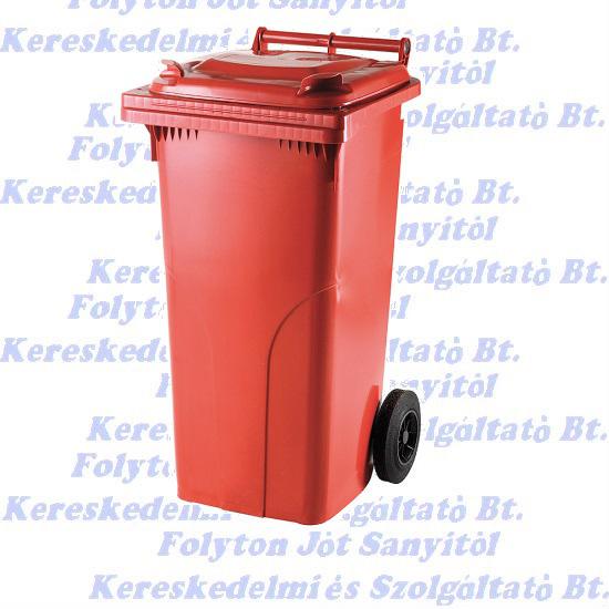 Kuka 120 literes piros kültéri Kerekes háztartási szemetes CE 120 l