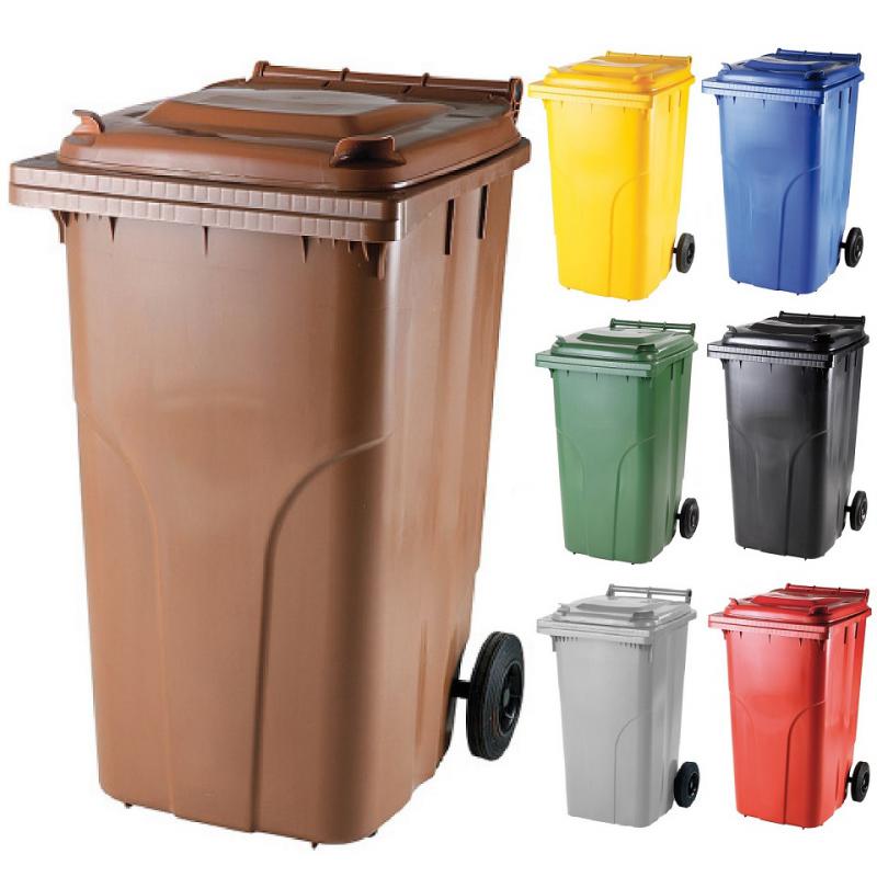 Kuka 120l piros kültéri Kerekes háztartási szemetes CE