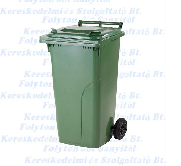 Kuka 140 literes kerekes zöld kültéri háztartási szemetes CE 140l