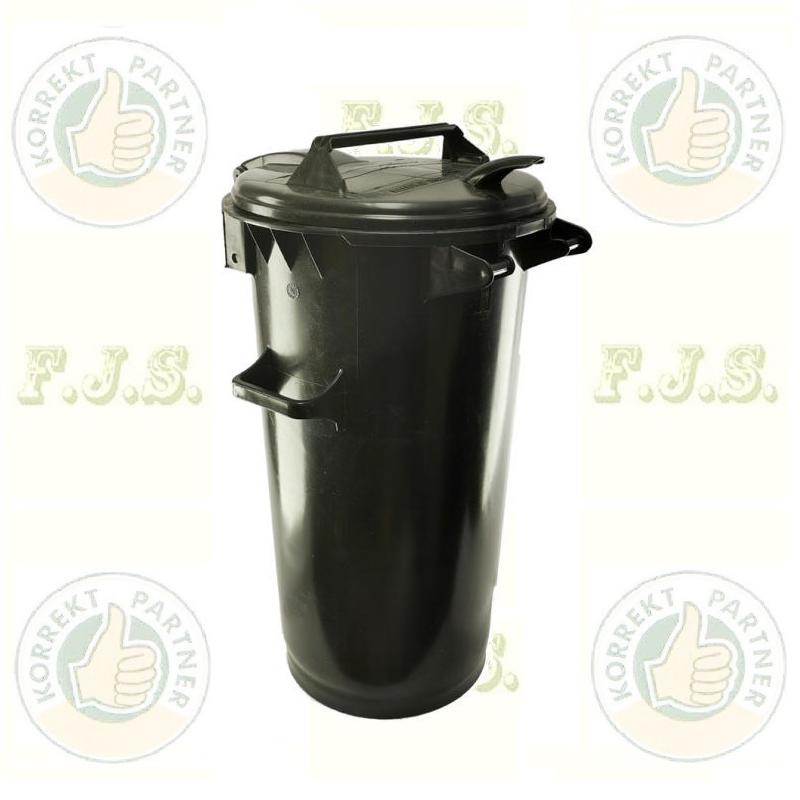 Kuka 50 l. fekete hulladéktároló műanyag CE
