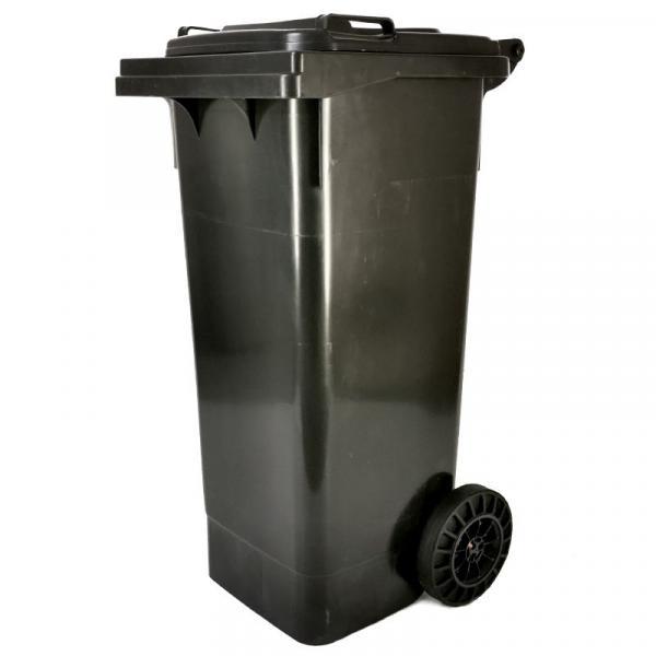 Kuka 80l fekete háztartási kerekes szemetes CE