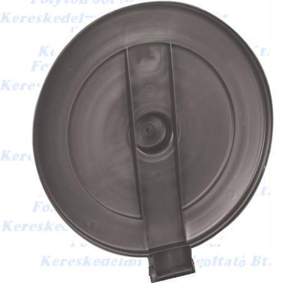 Kuka fedél kerek 80 l. 85l. fekete háztartási szemetes Hulladéktároló CE (szürke) 80 l