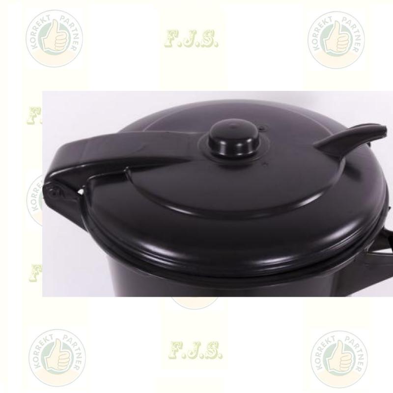 Kukafedél 110l kerek fekete háztartási szemetes CE