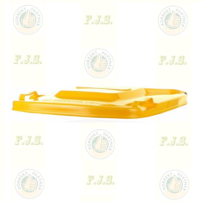 Kukafedél 240l sárga háztartási szemetes CE