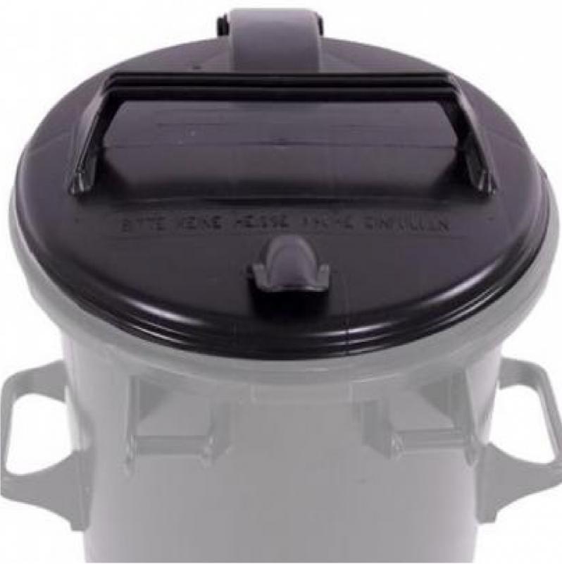 Kukafedél 50l kerek fekete háztartási szemetes CE