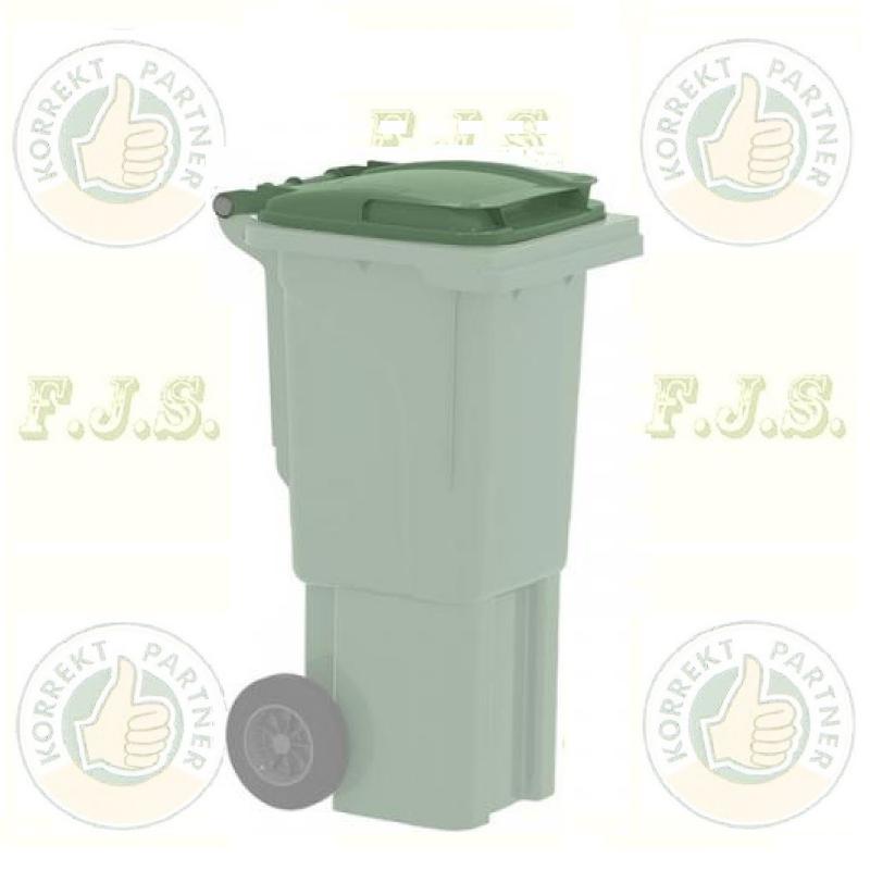 Kukafedél 60l zöld Háztartási kültéri kerekes szemetes