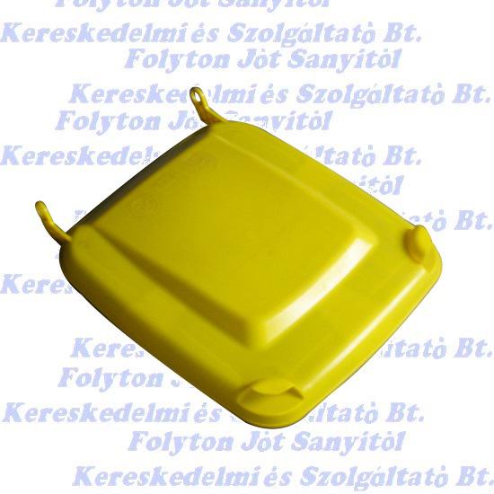 Kukafedél sárga 240l háztartási szemetes CE