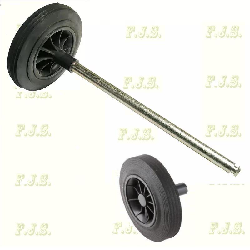 Kukakerék 2 db + 120l fém tengely 1 db háztartási szemeteshez