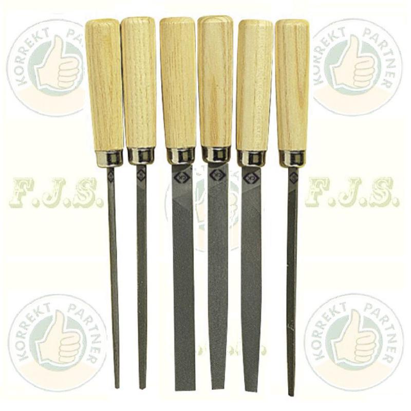 Kulcsreszelő klt 6 részes fa nyéllel, 100/2, GEMSE