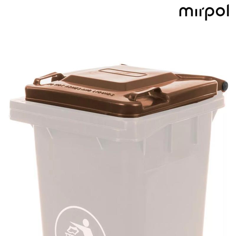 Mirpol Kukafedél 120l barna háztartási szemetes CE