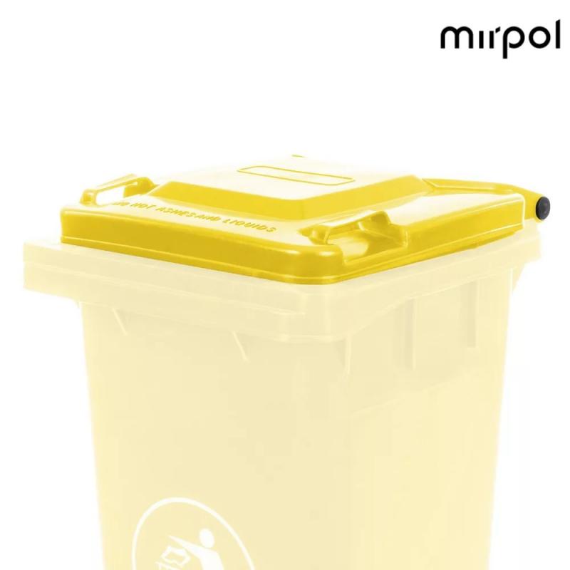 Mirpol Kukafedél 120l sárga háztartási szemetes CE