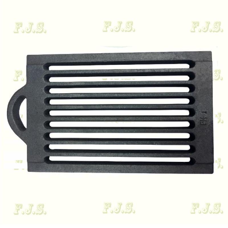 Öntvény rostélyelem, tűzrács füles 280 x 185 x 22mm FK-1 cserépkályha