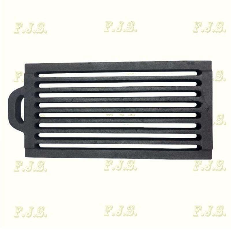 Öntvény rostélyelem, tűzrács füles 370 x 200 x 22mm FK-3 cserépkályha