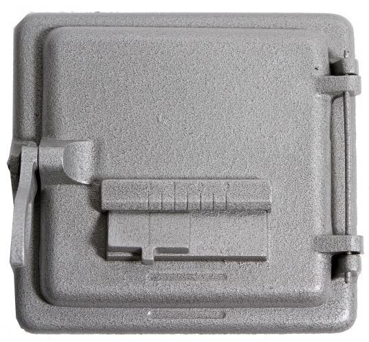 Öntvény, vas Tűztérajtó DT-130H  220 x 220 mm  (huzatszabályzós) (Totya) Kazi