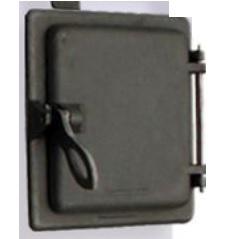 Öntvény, vas Tűztérajtó DT-130T 220x220 (teli) (Totya) Kazi tisztító ajtó