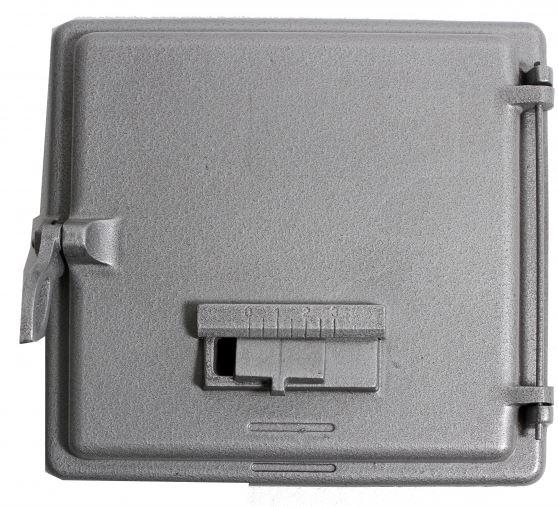 Öntvény, vas Tűztérajtó FK-140H 310 x 310 mm (huzatszabályzós) (Totya) Kazi