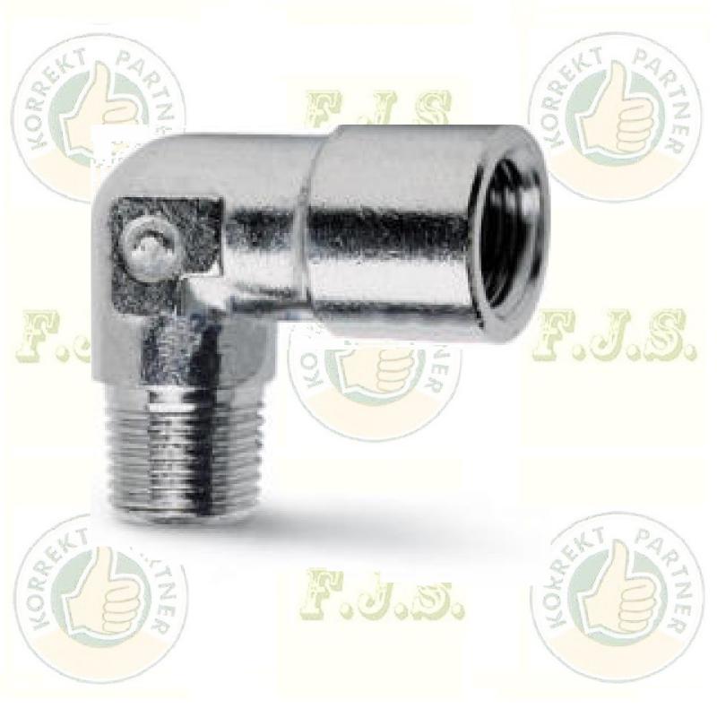 Pneu. könyök KB 1/4"-1/4"