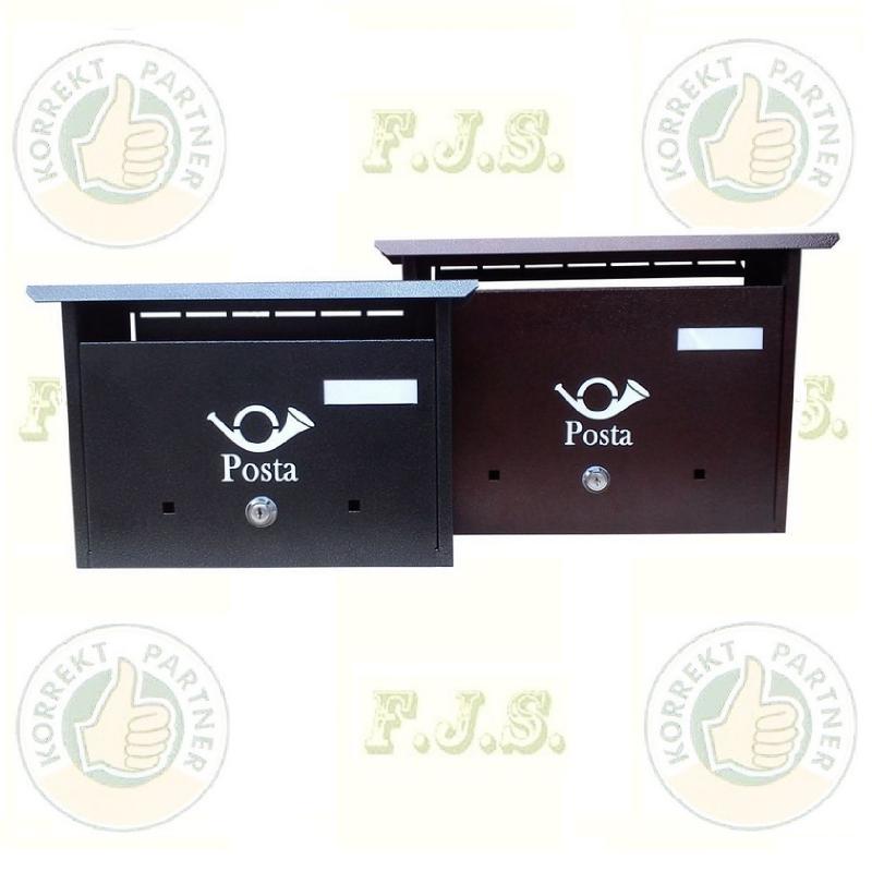 Postaláda szürke antik nagy fekvő, kültéri