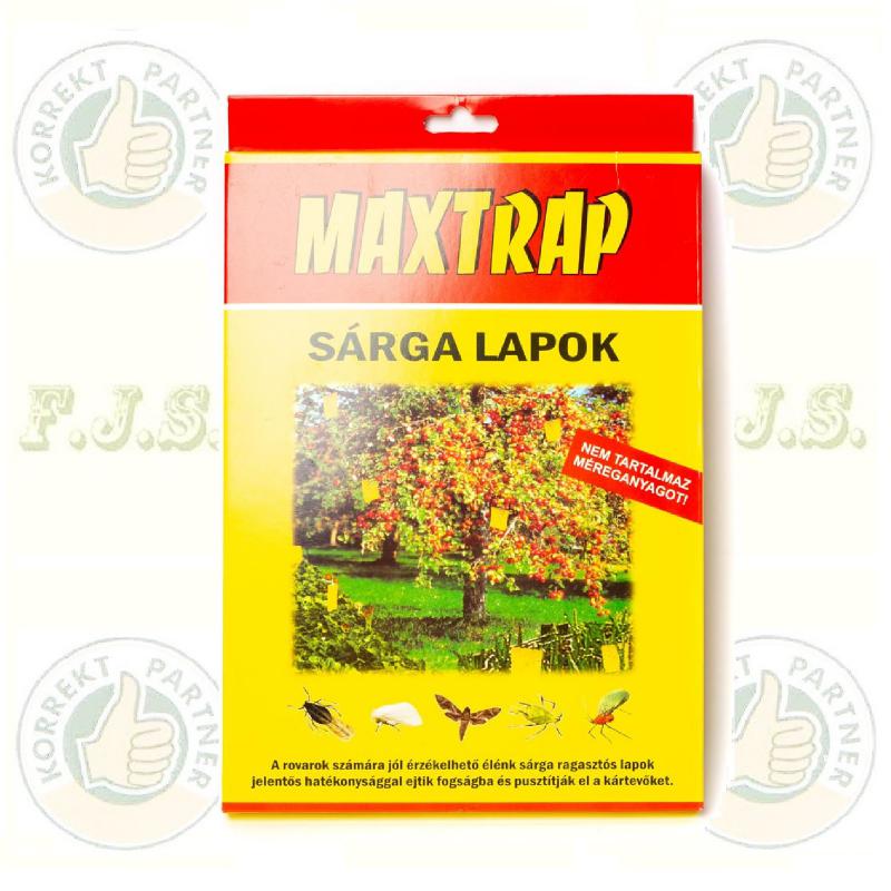 Rovarcsapda sárga lap nagy 10db A4, 17 x 24cm sárgalap