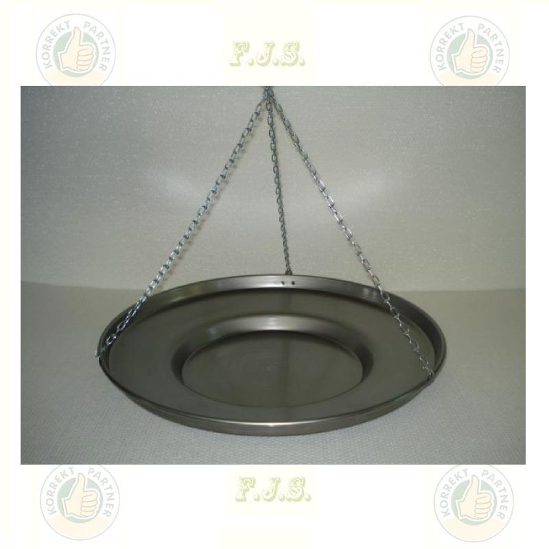 Sütőtárcsa Ø56 cm Csiszolt, natúr-vas, Horganyzott lánccal flekkensütő