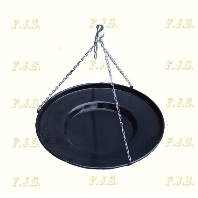 Sütőtárcsa Ø56 cm zománcos, Horganyzott lánccal, Zománcozott flekkensütő