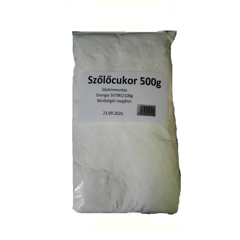 Szőlőcukor 0,5kg visszazárható tasakban