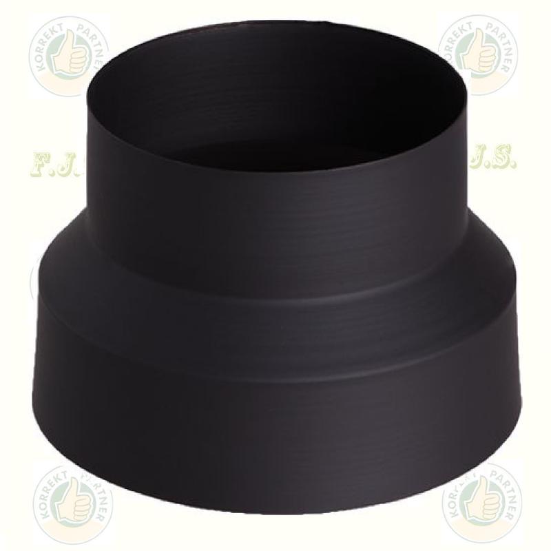 szűkítő Ø120-105 mm 1 mm fekete acél Füstcső