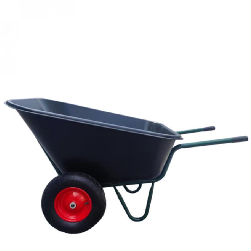 Talicska műanyag puttonnyal 200L, dupla kerékkel összeszerelt