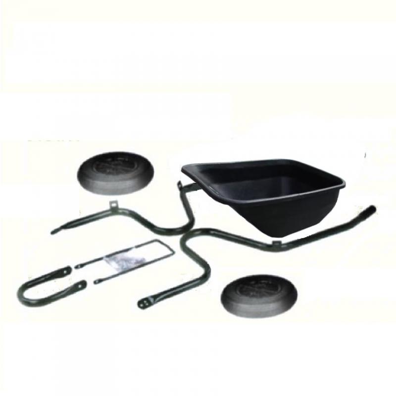 Talicska műanyag puttonnyal 200L, dupla kerékkel szétszerelt