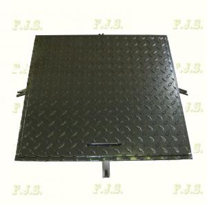 Aknafedlap leemelhető fekete 600x600mm Aknafedő, kerettel