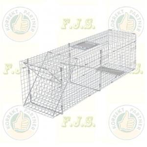 Állatcsapda, Élvefogó ketrec 18x23x89cm (nyest,menyét,mókus,macska,galamb) Élve befogó