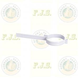 alumínium csőbilincs Ø105 mm szinterezett fehér