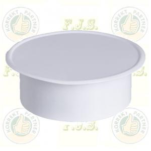 alumínium faldugó Ø105 mm Szinterezett fehér