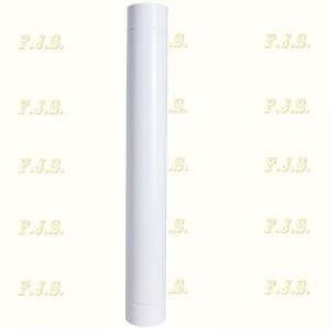 alumínium füstcső Ø180/100 Szinterezett fehér (egyedi)