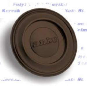 Falhüvely Ø118mm csőrózsával dugóval Füstcső barna zománcozott Fali hüvely fi 118 mm