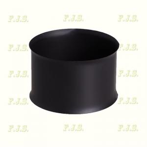 Falhüvely Ø130 mm 1 mm vastag falú fekete Füstcső