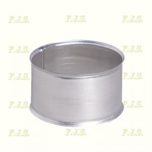 Falhüvely Ø130 mm 1 mm vastag falú natúr acél Füstcső
