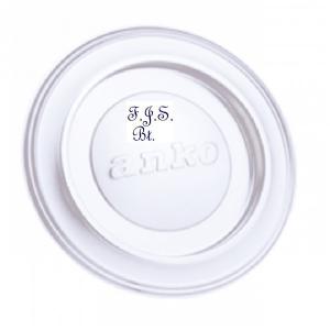 Falhüvely Ø160 mm csőrózsával dugóval fehér zománcozott Fali hüvely fi 160 mm