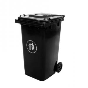 Farmo Kuka 240l fekete kültéri Kerekes háztartási szemetes CE
